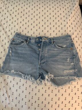 AGolde distressed denim shorts
